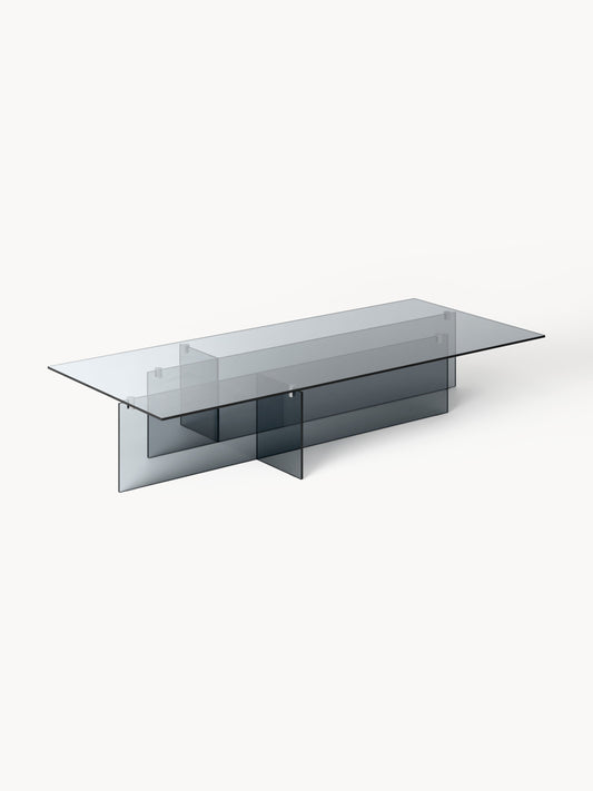 Anouska Large Glass Coffee Table, W 160 cm