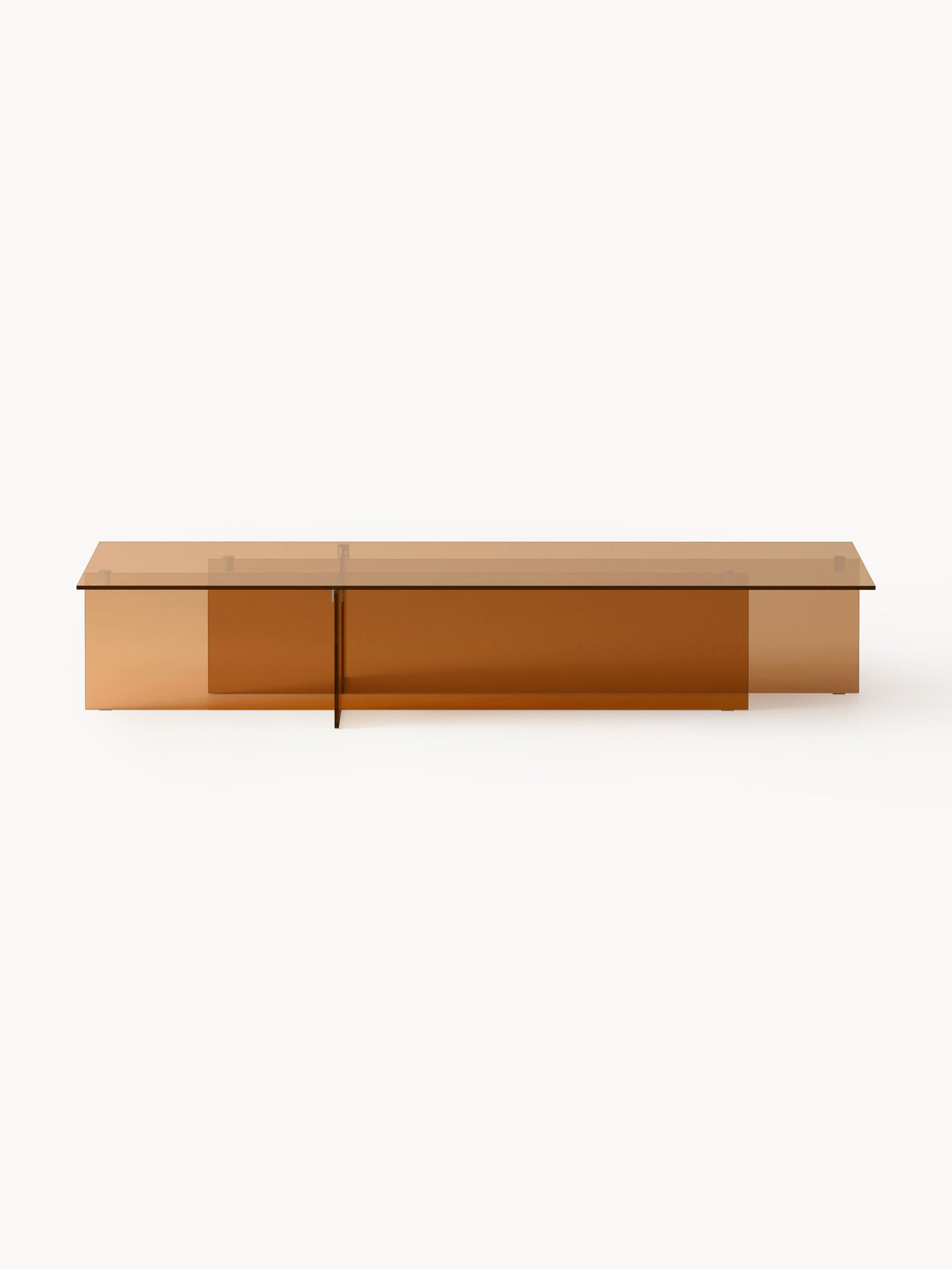 Anouska Large Glass Coffee Table, W 160 cm