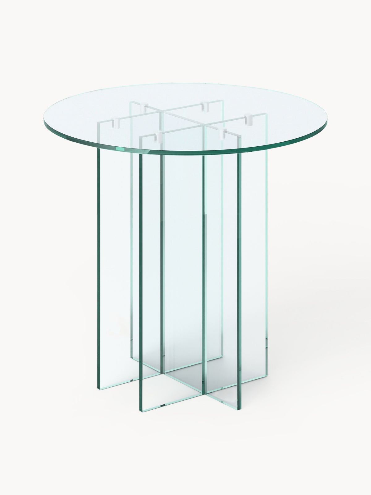 Anouska Round Glass Dining Table, in Various Sizes