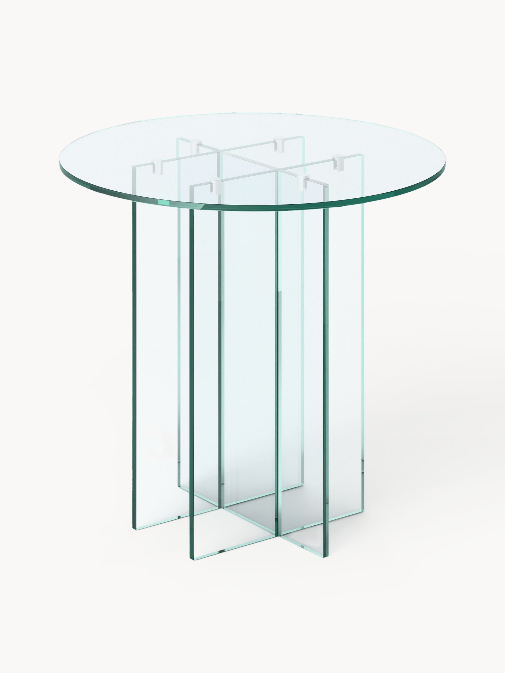 Anouska Round Glass Dining Table, in Various Sizes