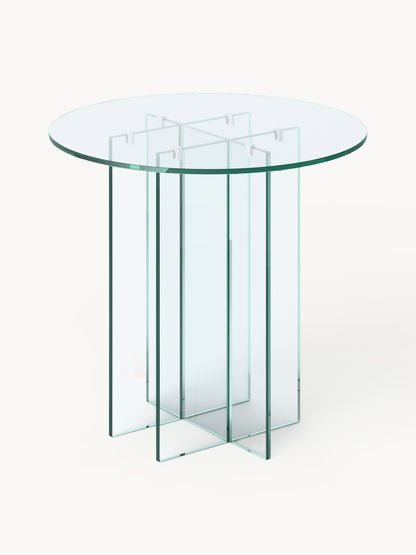 Anouska Round Glass Dining Table, in Various Sizes