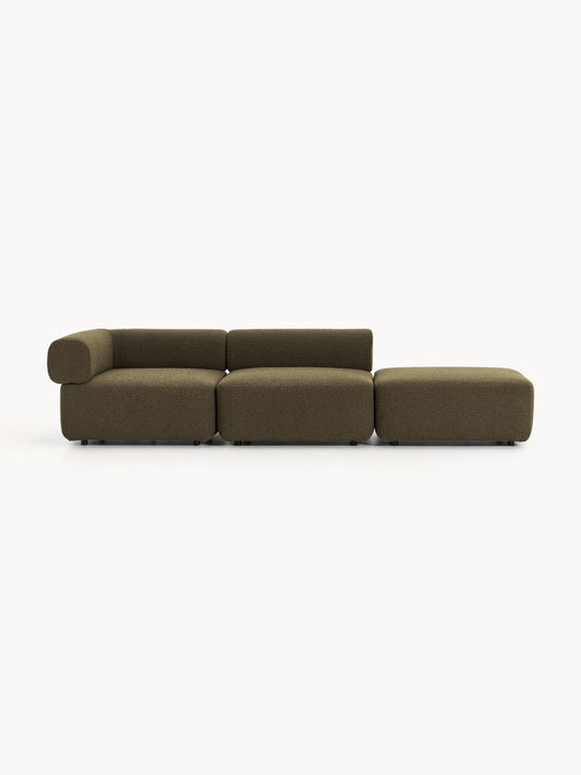 Antenzo Bouclé Modular Ottoman