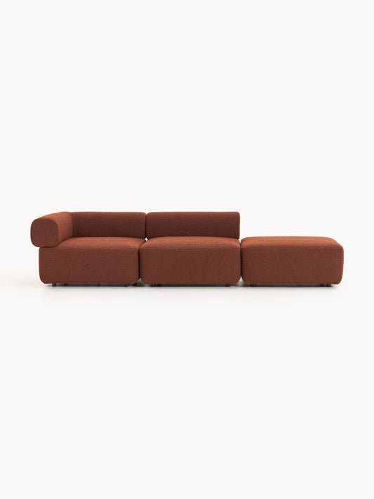 Antenzo Bouclé Modular Ottoman