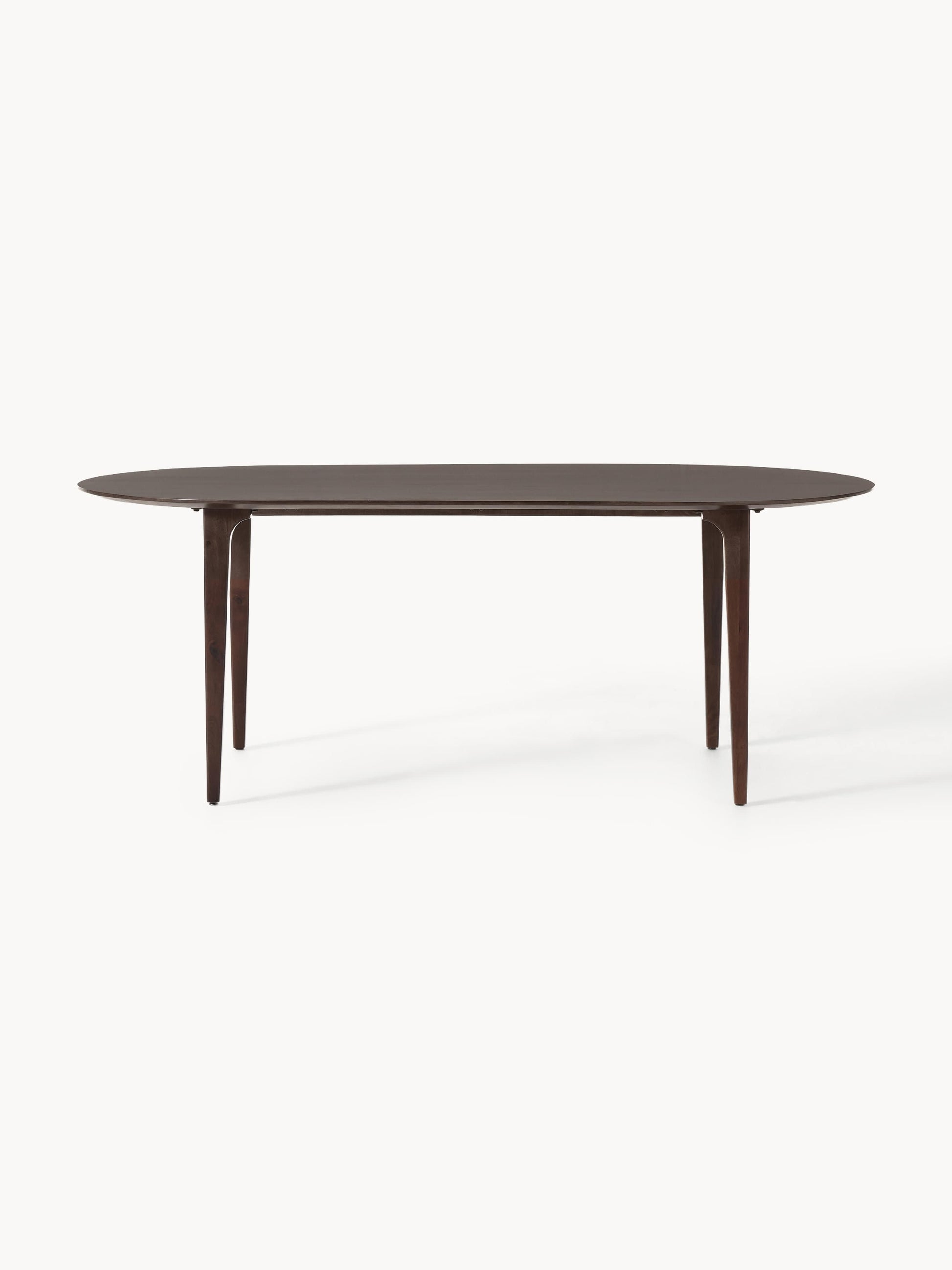 Archibo Oval Mango Wood Dining Table, 200 x 100 cm