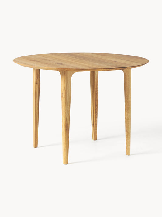 Archibo Round Oak Dining Table, Ø 110 cm
