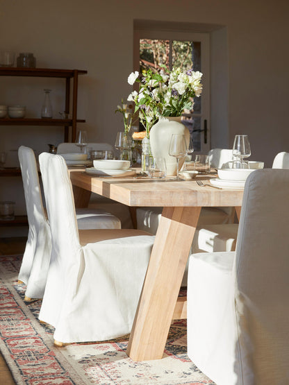 Ashenzo Dining Table in Oak, in Various Sizes