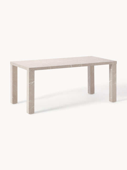 Carlenzo Dining Table in Marble Look, 180 x 90 cm