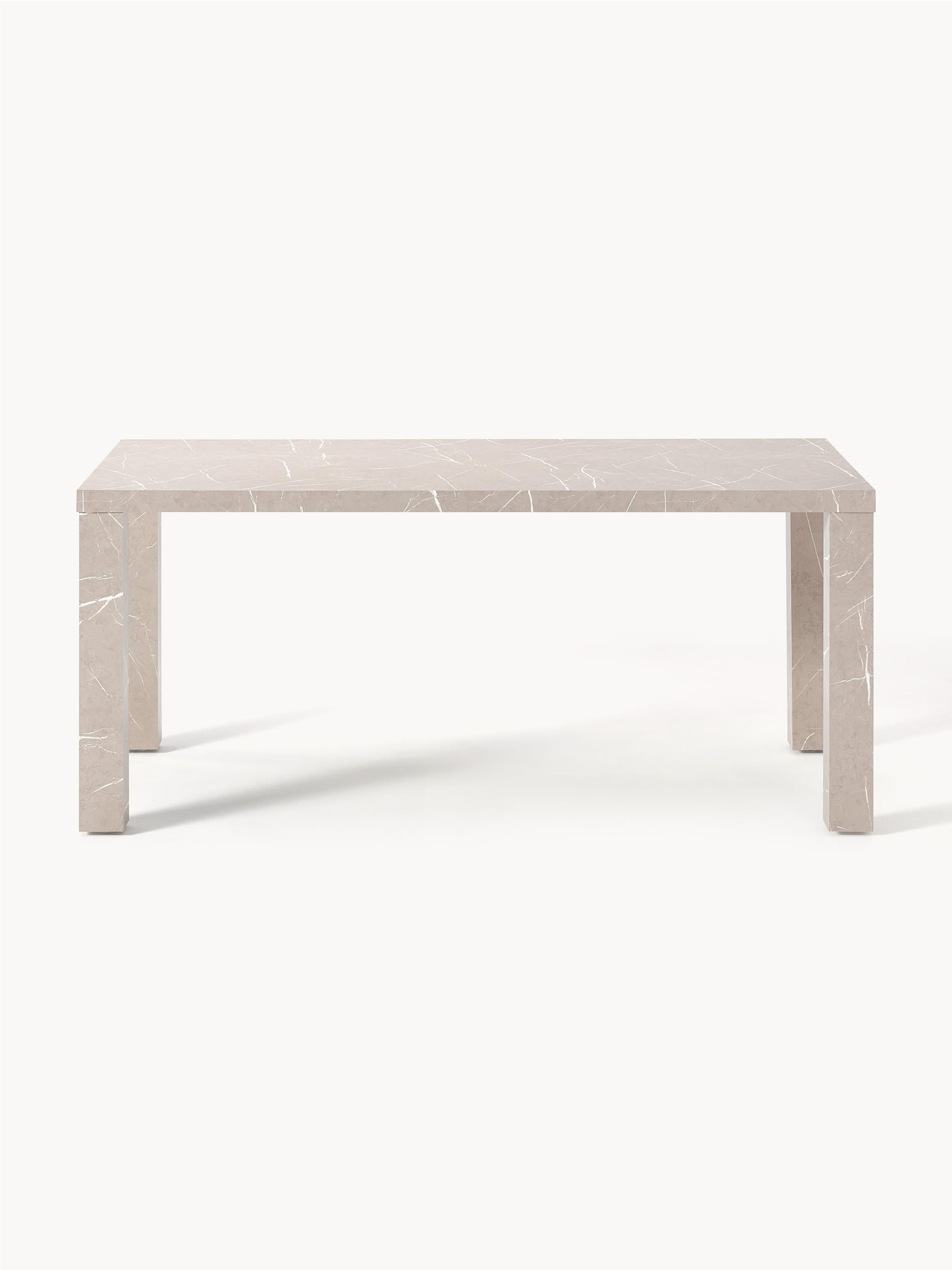 Carlenzo Dining Table in Marble Look, 180 x 90 cm