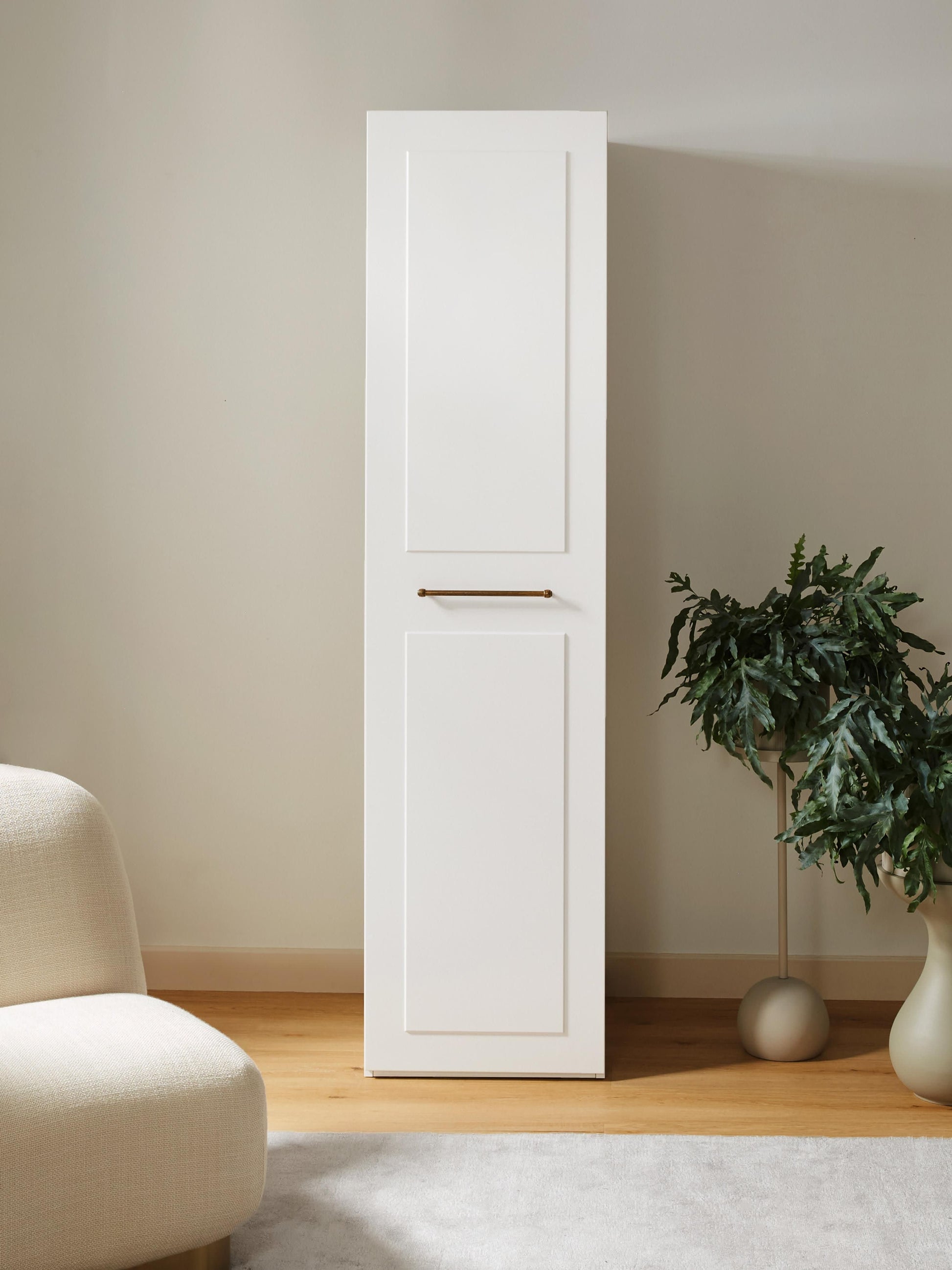 Charlissa Modular Hinged-Door Wardrobe, 50 cm Wide, in Various Sizes