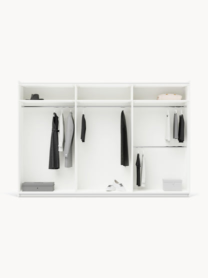 Charlissa Modular Sliding-Door Wardrobe, 300 cm Wide, in Various Sizes
