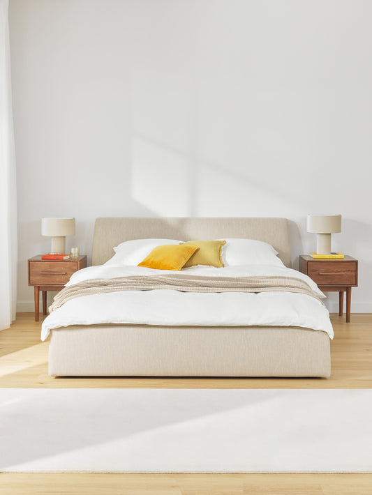 Clonvera Upholstered Bed with Storage
