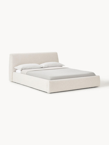 Clonvera Upholstered Bouclé Bed