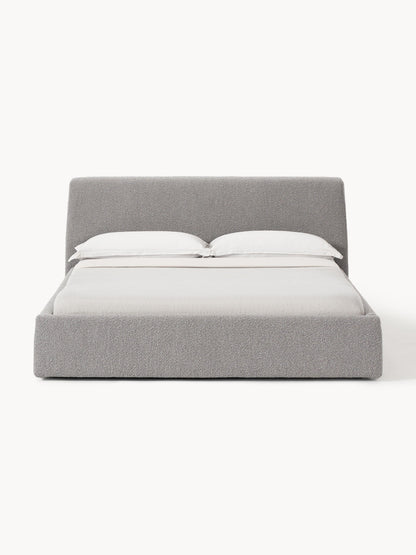 Clonvera Upholstered Bouclé Bed
