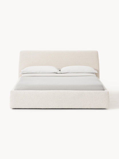 Clonvera Upholstered Bouclé Bed