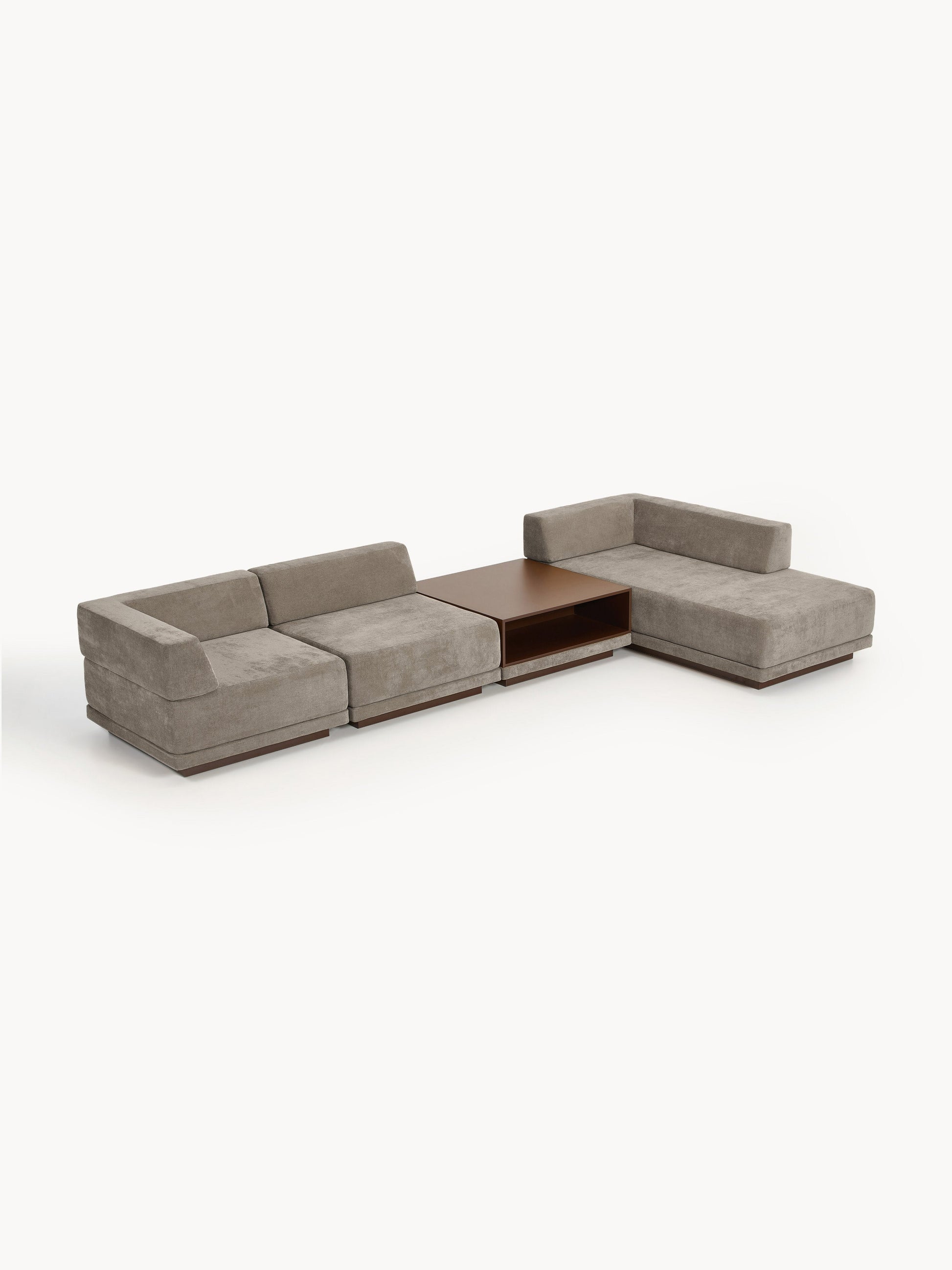 Colendo Modular Corner Sofa (4-Seater) with Coffee Table