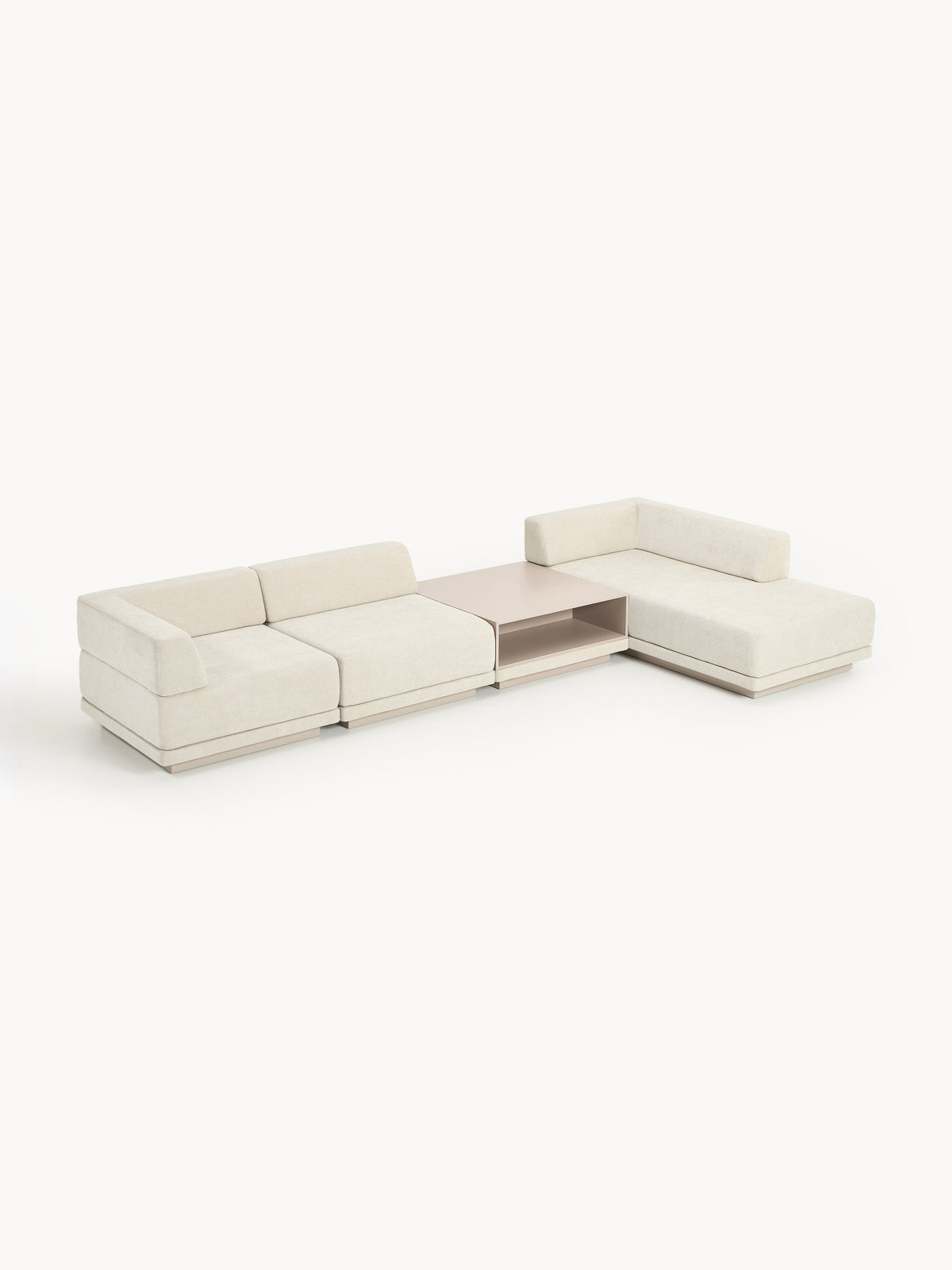 Colendo Modular Corner Sofa (4-Seater) with Coffee Table