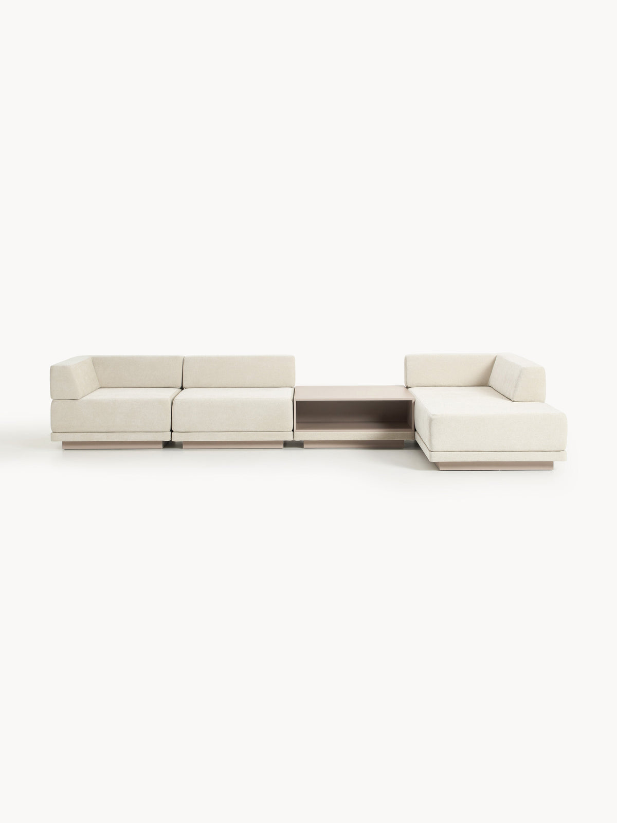 Colendo Modular Corner Sofa (4-Seater) with Coffee Table