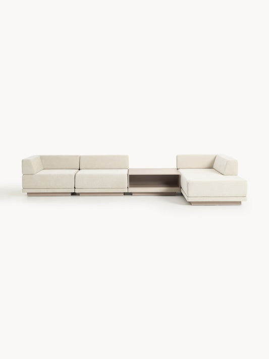 Colendo Modular Corner Sofa (4-Seater) with Coffee Table