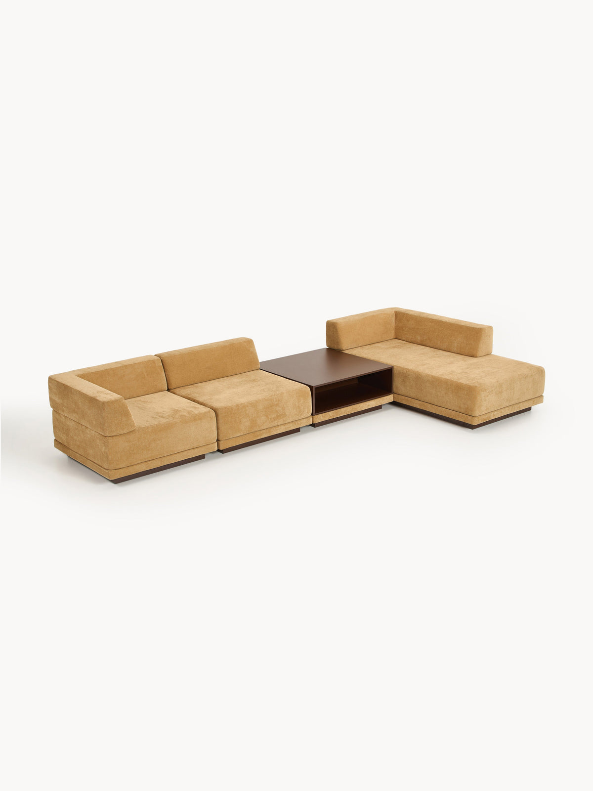 Colendo Modular Corner Sofa (4-Seater) with Coffee Table