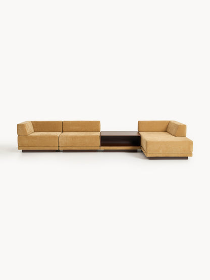 Colendo Modular Corner Sofa (4-Seater) with Coffee Table