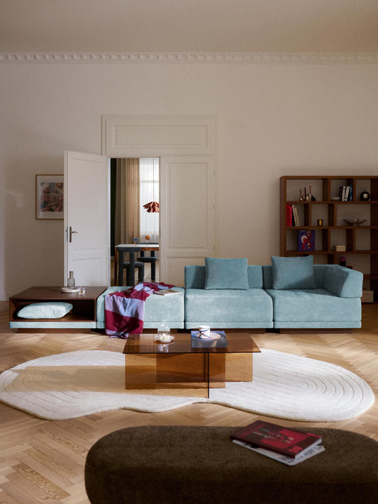 Colendo Modular Sofa (4-Seater) with Coffee Table & Ottoman