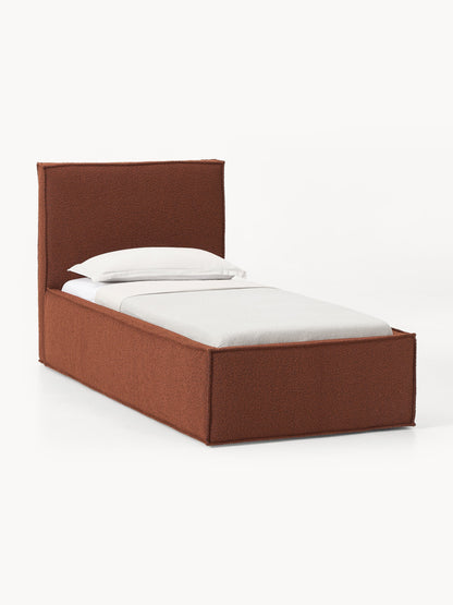 Dravena Single Bed in Bouclé