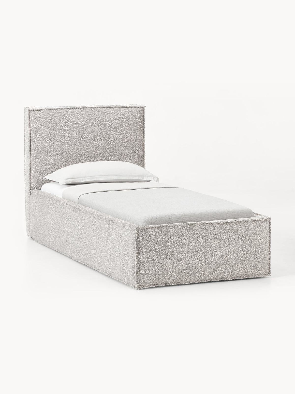 Dravena Single Bed in Bouclé