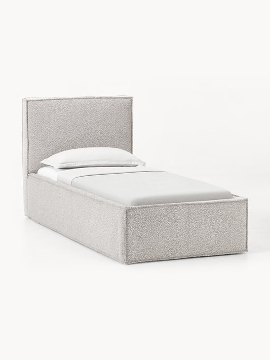 Dravena Single Bed in Bouclé
