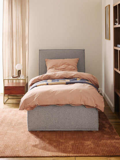 Dravena Single Bed in Bouclé