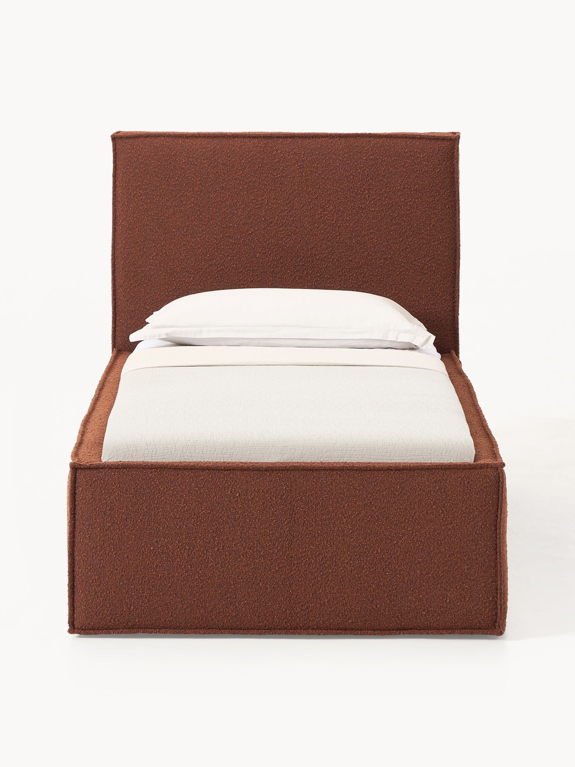 Dravena Single Bed in Bouclé