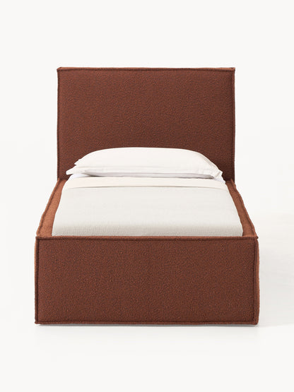 Dravena Single Bed in Bouclé