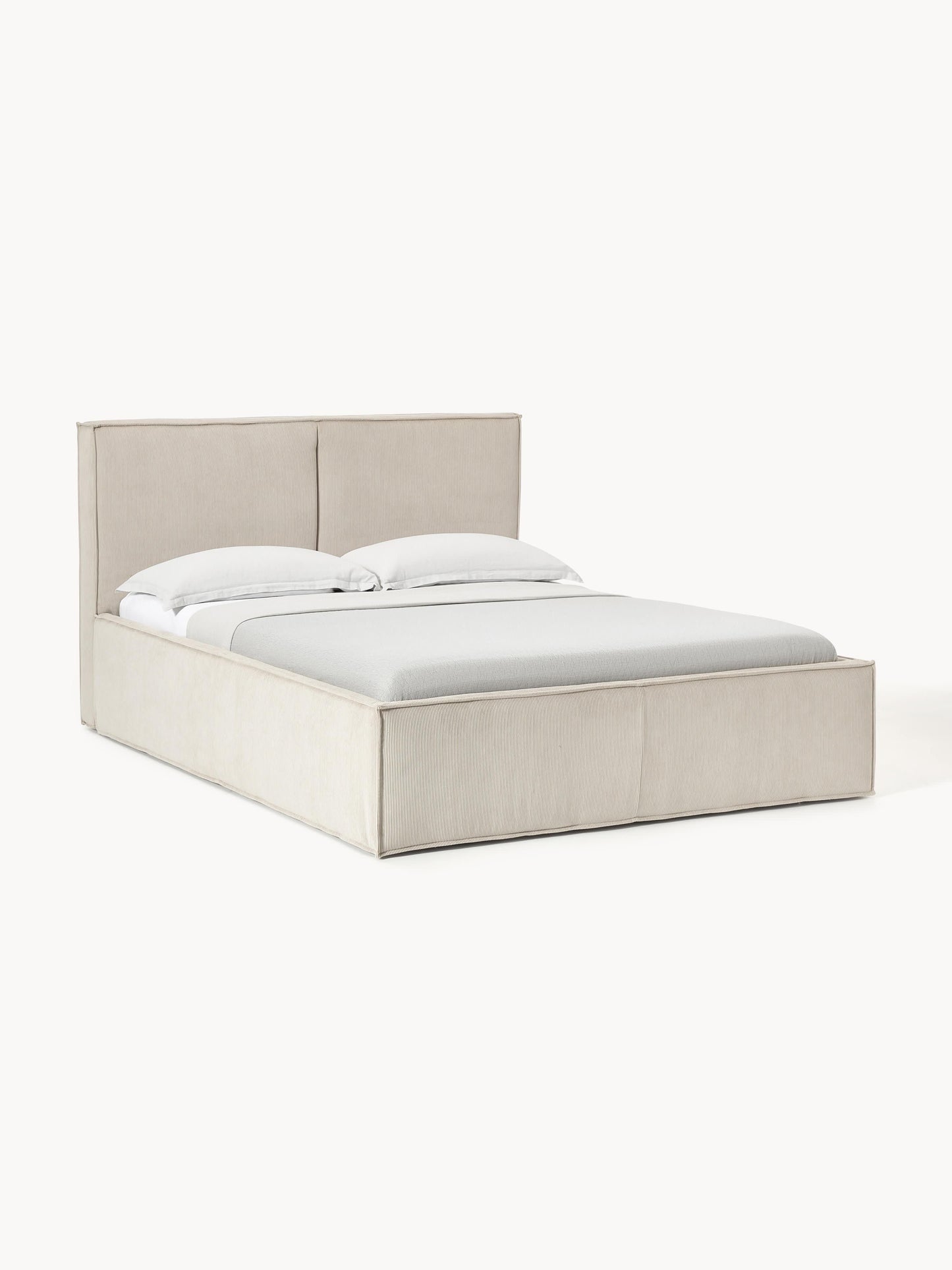 Dravena Upholstered Bed in Corduroy