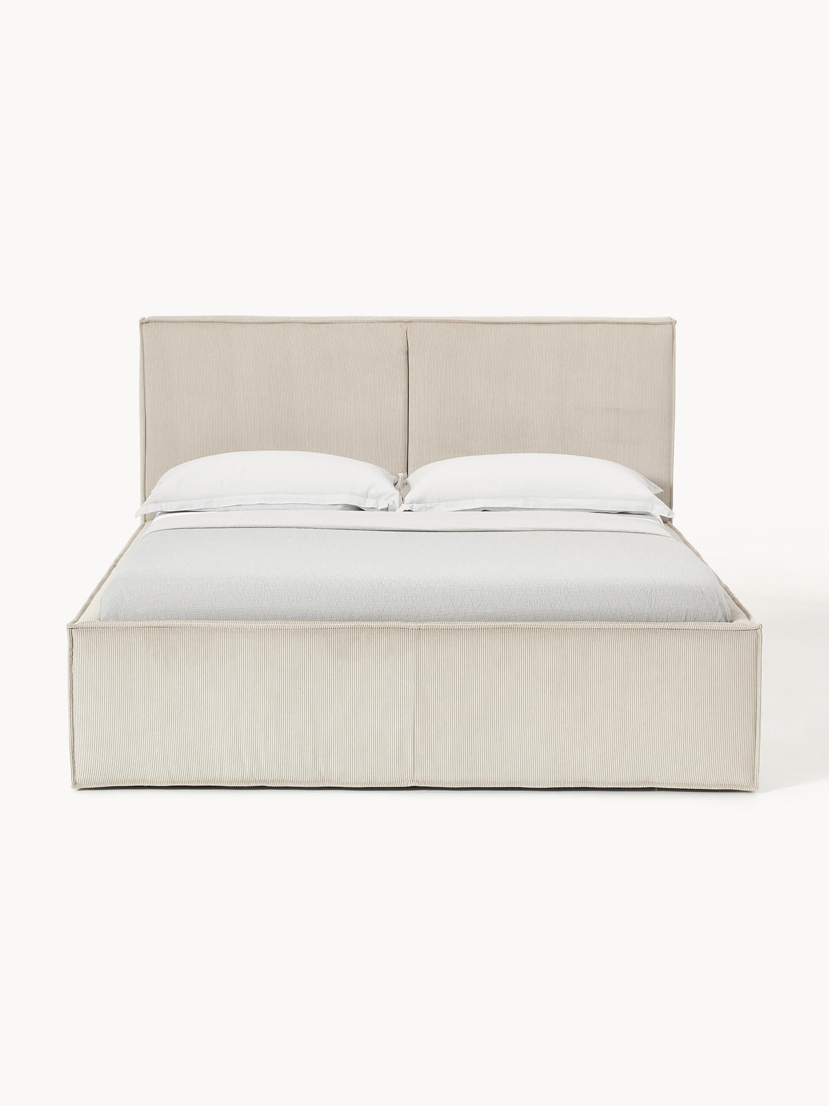 Dravena Upholstered Bed in Corduroy