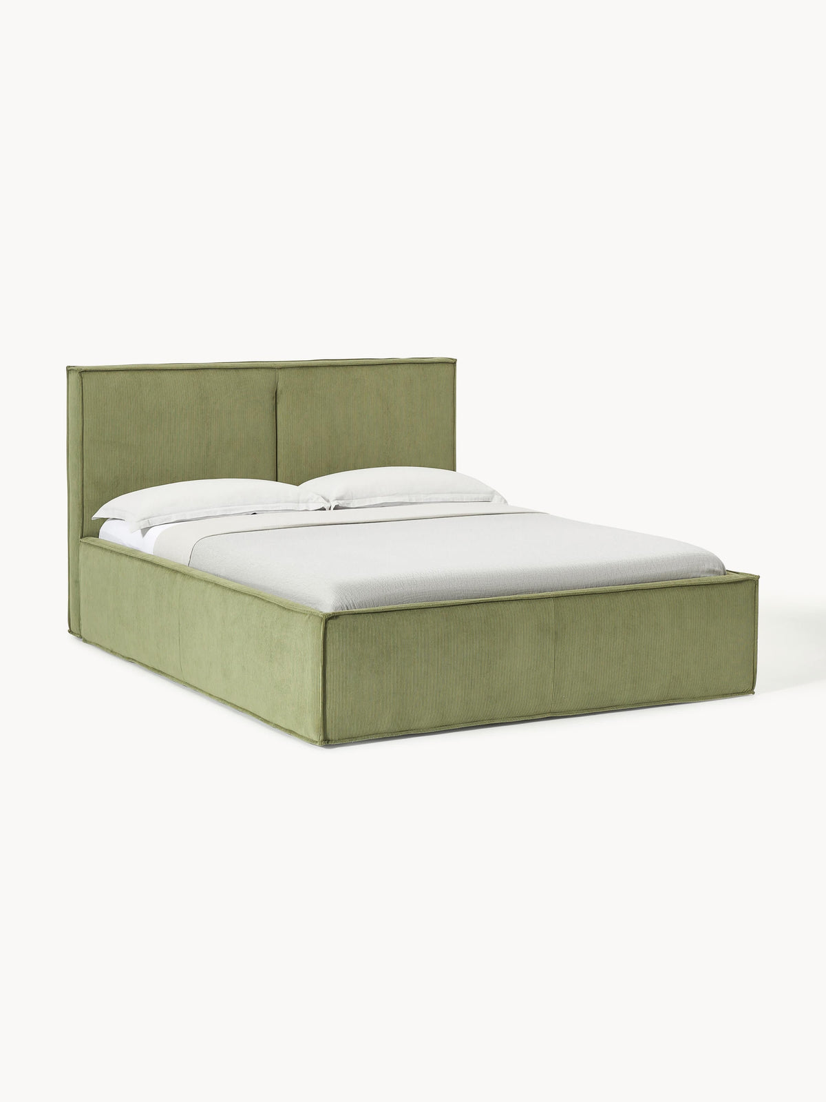 Dravena Upholstered Corduroy Bed with Storage