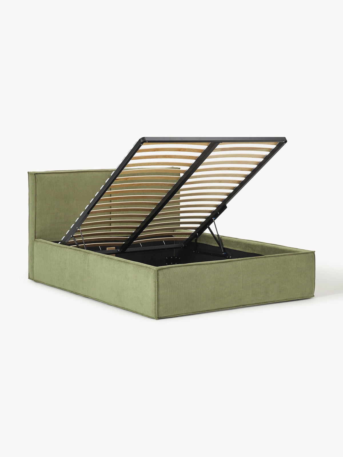 Dravena Upholstered Corduroy Bed with Storage