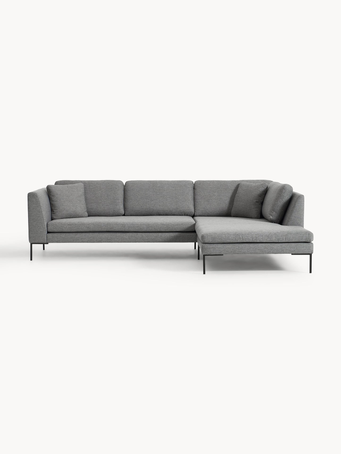 Emmaline Corner Sofa with Metal Legs