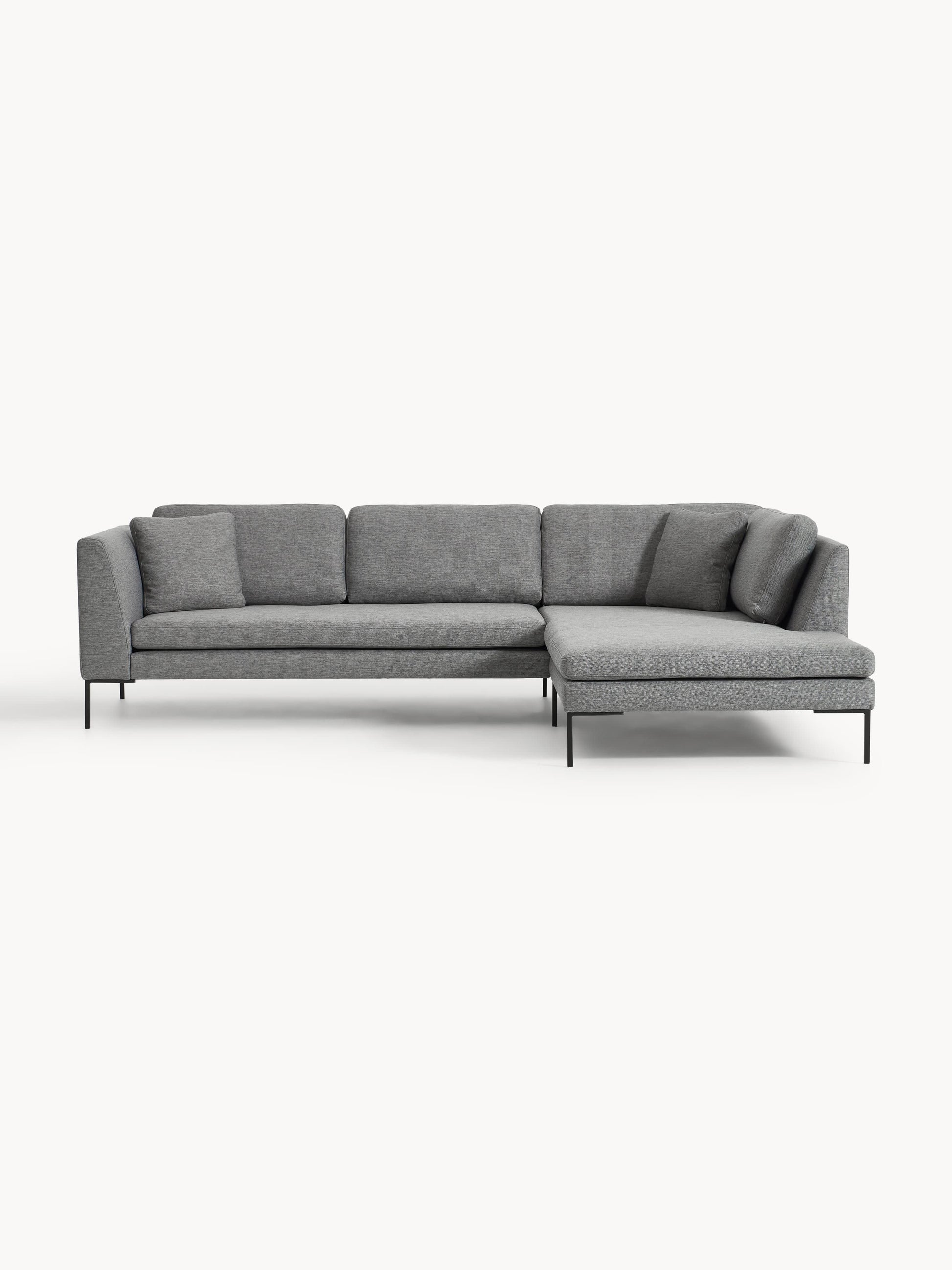 Emmaline Corner Sofa with Metal Legs