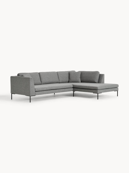 Emmaline Corner Sofa with Metal Legs