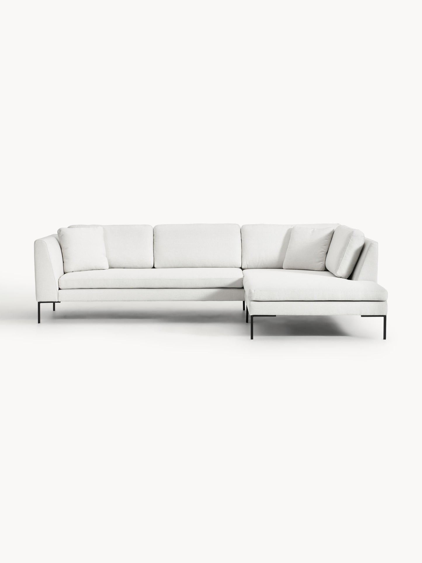 Emmaline Corner Sofa with Metal Legs
