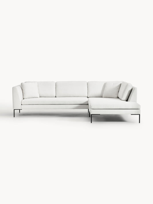 Emmaline Corner Sofa with Metal Legs
