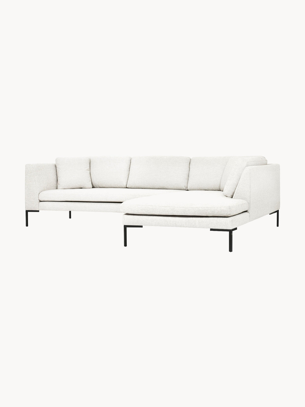 Emmaline Corner Sofa with Metal Legs