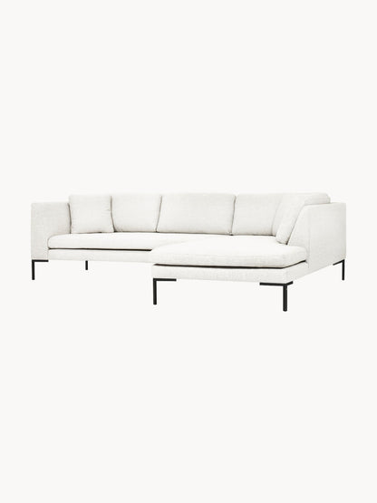 Emmaline Corner Sofa with Metal Legs