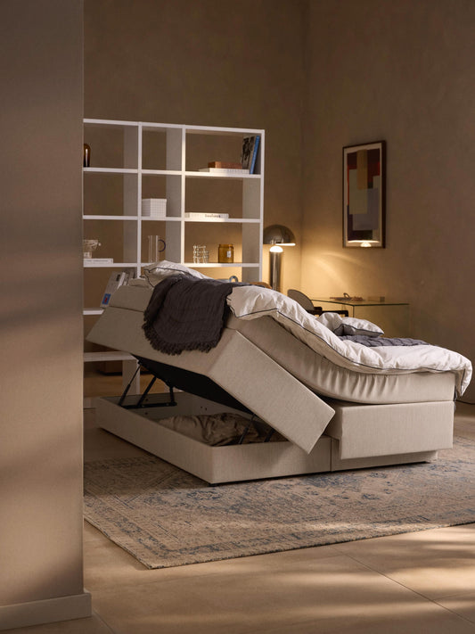 Enyalda Box Spring Bed with Storage