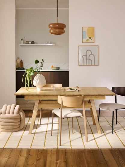 Ethanzo Extendable Dining Table, 180 - 220 x 100 cm
