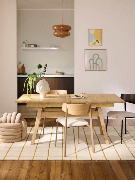 Ethanzo Extendable Dining Table, 180 - 220 x 100 cm