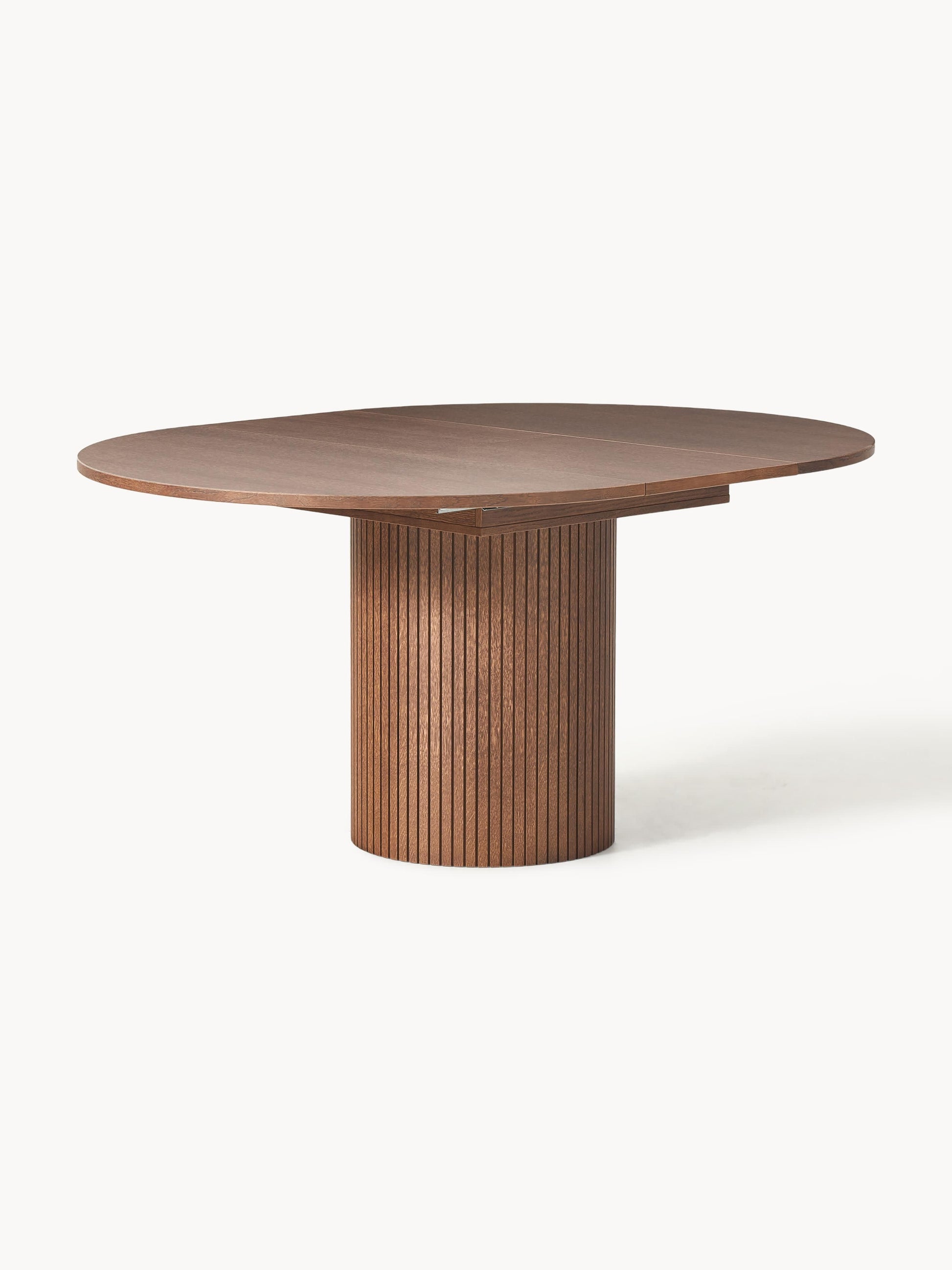 Filenzo Extendable Dining Table with Grooved Texture, 120 - 160 x 75 cm