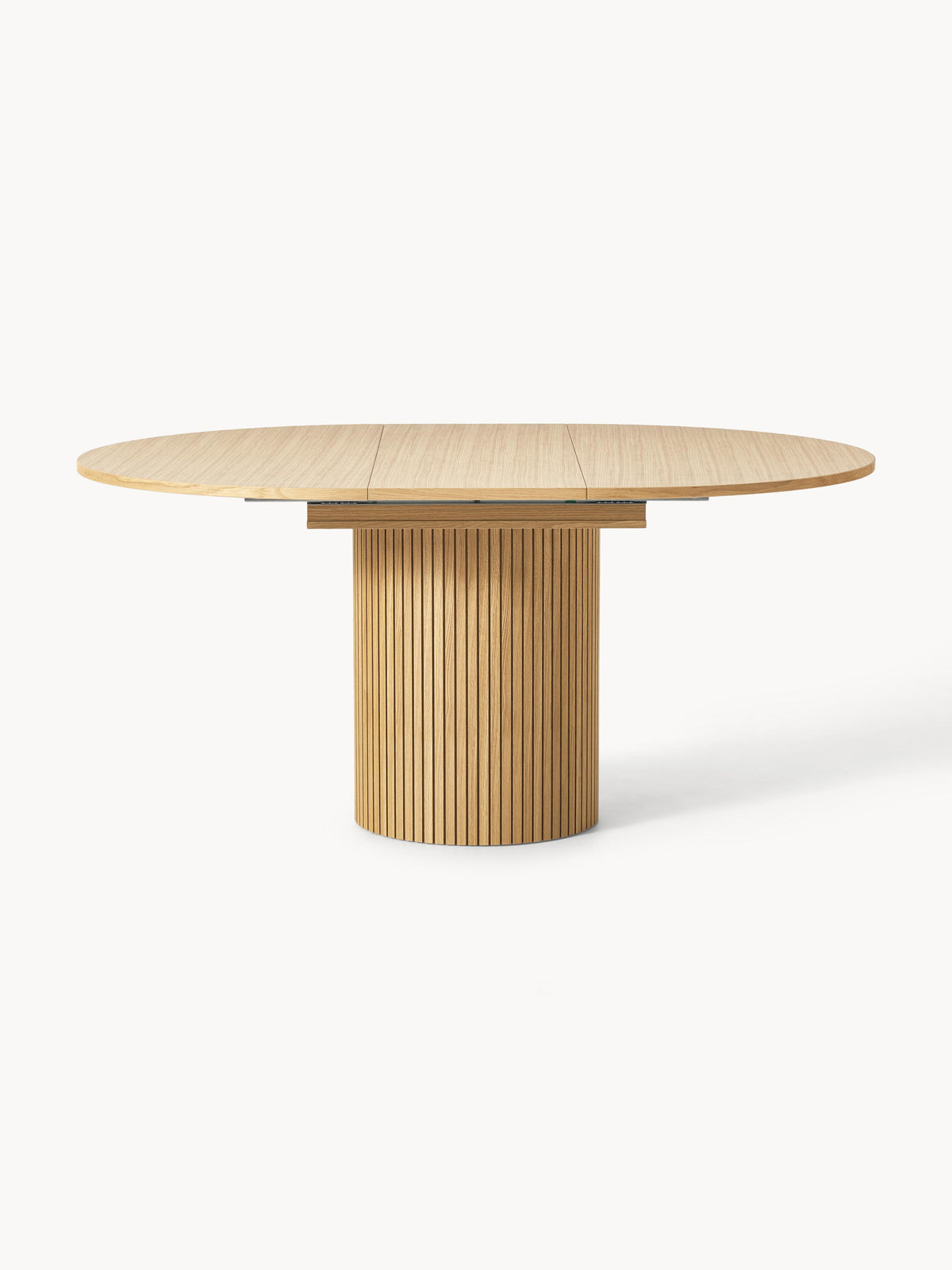 Filenzo Extendable Dining Table with Grooved Texture, 120 - 160 x 75 cm