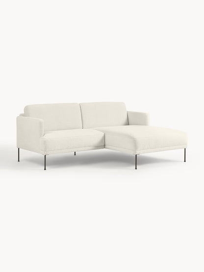 Fluenzo Small Corner Sofa in Teddy Fabric
