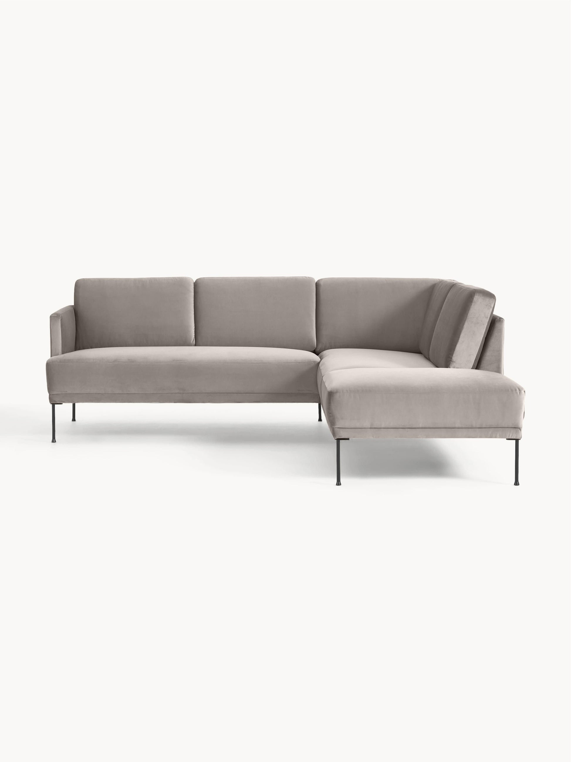 Fluenzo Velvet Corner Sofa