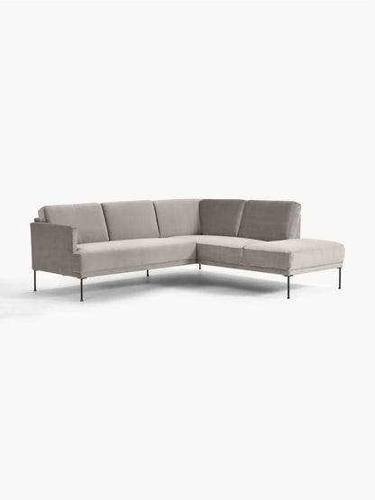 Fluenzo Velvet Corner Sofa